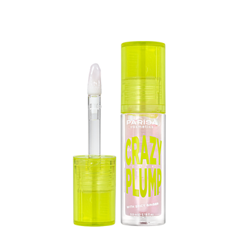 Блеск-плампер для объема губ Parisa Cosmetics Crazy Plump, 5,5 мл , 101 Clear plump Прозрачный