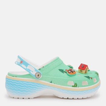 Женские кроксы Crocs Animal Crossing Platform Clog Mlt 210101-90H 37-38 (W7) 23 см Multi (198445228285)