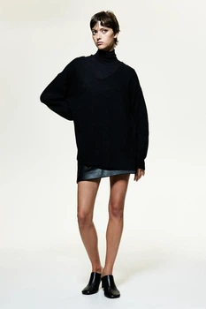 Жіночий пуловер H&M 207935-2 XL(180/116) чорний (2079350006)