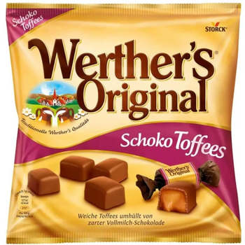 Карамельные ириски Werther's Original Schoko Toffees 180 г
