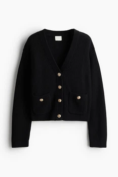 Жіночий кардиган H&M 211218-4 L(175/104) чорний (2112180005)