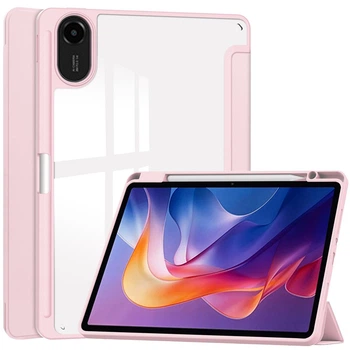 Чохол Clear Acrylic Xiaomi Redmi Pad 2 (2025) 11" з місцем для стілусу Рожевий