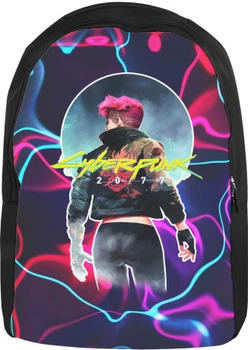 Рюкзак 3D Cyberpunk 2077 Girl 4 Розмір 28x38см