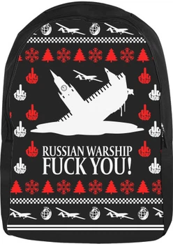 Рюкзак 3D Новий рік (russian warship fuck you) Розмір 28x38см