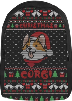 Рюкзак 3D Christmas Corgi Розмір 28x38см