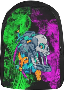 Рюкзак 3D Кіберпанк Череп 2077 Розмір 28x38см
