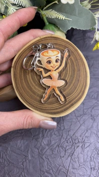 Акриловий брелок Craft Pins Балерина Капучіна - Cappuccino Ballerina (CU-01789)