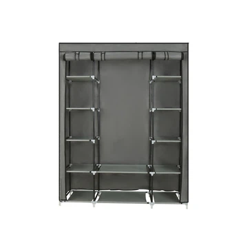 Шафа тканинна для взуття та одягу Bonro B13 сірий 135x45x173 см (42400223)
