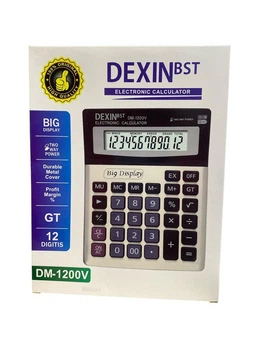 Калькулятор великий 12-ти розрядний Dexin, DM-1200V