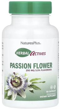 Пасифлора 250 мг Nature's Plus Herbal Actives Passion Flower 60 капсул