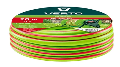 Шланг для поливу Verto 15G820 Professional 1/2" x 20 м, міцний та надійний Verto