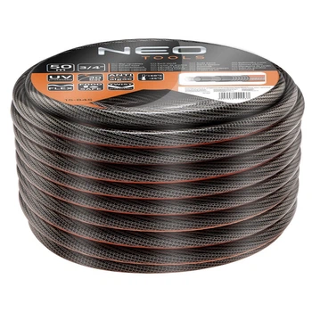 Шланг садовий Neo Tools 15-845 Professional 3/4" x 50 м, 6-шаровий, Food Safe, з захистом від скручування NEO Tools