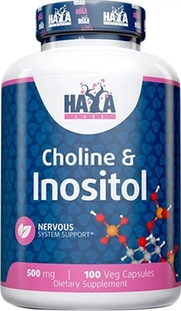 Добавка для мозку і психіки Haya Labs Choline & Inositol - 100 веган капсул (858047007793)
