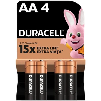 Батарейки Duracell Plus LR6 MN1500 AA Дюрасел (пальчиковые АА) Бельгия.Набор 4шт