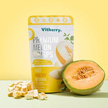 Дыня сублимированная. Сублимированные фрукты Vitberry, 30г