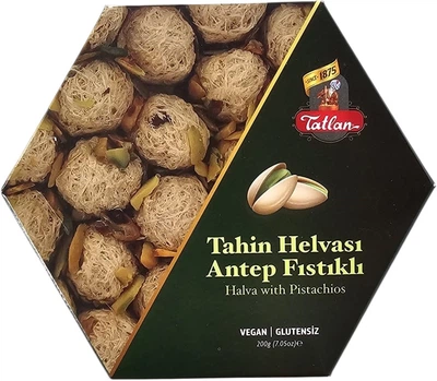 Тахінна халва Tatlan фісташкова Шестигранник 200 г (8695014027086)