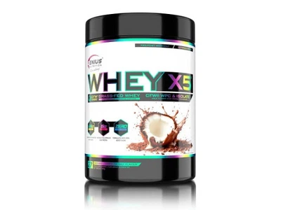 Whey-X5 Genius Nutrition (900 грамів) Смак Шоколад Кокос