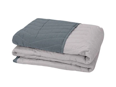 Покривало ARCLOUD 180х210 DOUBLE FACE Steel Gray+Porpoise ZIGZAG BIG сумка
