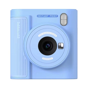 Детский фотоаппарат Instant Print Camera P99 с мгновенной термопечатью (Синий)