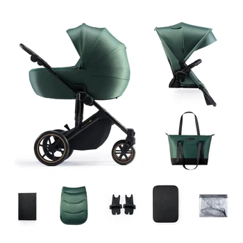 Універсальна коляска 2 в 1 Kinderkraft Prime 2 Dark Green, 5902533922918