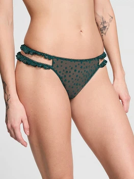Трусики стрінги жіночі Victoria's Secret 555252194 S Зелені (1159846832)
