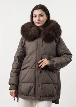 Пуховик Billissimo Хакі XL (К902)