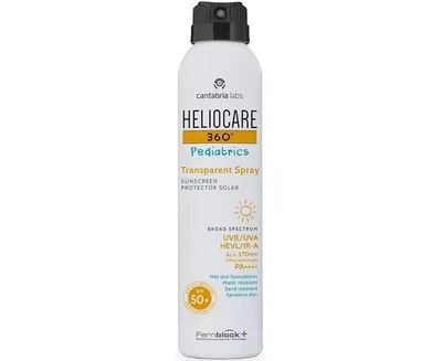 Сонцезахисний дитячий спрей Cantabria Heliocare 360 Pediatrics Transparent Spray SPF50 200 ml