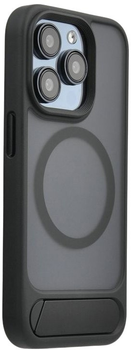 Etui Evelatus Rubber Coated MagSafe With Stand Case do Apple iPhone 13/14 Black (EVEAPP14RMSCB)