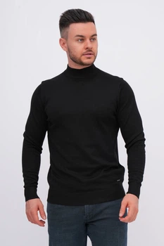 Гольф однотонный стойка K.O.R 5141 Черный (black) 3XL