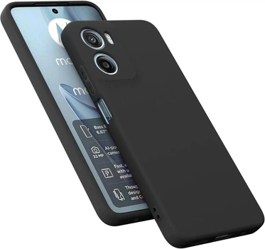 Чохол Fiji Full Soft Premium для Motorola G06 протиударний бампер з мікрофіброю Black