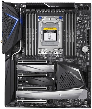 Материнская плата Gigabyte TRX40 DESIGNARE (TRX40 DESIGNARE) (Socket TRX4, AMD TRX40, ATX) Б/у
