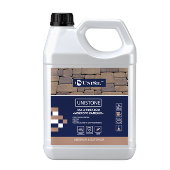 Лак акриловый для камня Unistone Unisil 5 л