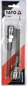 Szybkozłącze na wąż YATO Ø=6x10 mm 2 szt (YT-24101)
