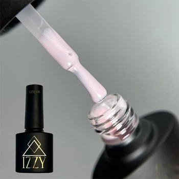 Гель-лак Izzy Gel Polish Lite 08, нежного светло-лавандового камуфлирующего цвета, 10мл (190810)