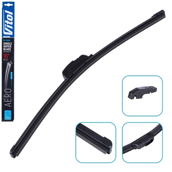 Щетка стеклоочистителя бескаркасная Vitol AERO 16" 400 мм (VB-16400)