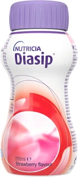 Ентеральне харчування Nutricia Diasip Strawberry flavour Діасіп зі смаком полуниці 200 мл (8716900581175)