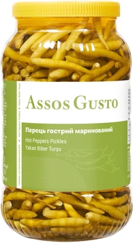Перець Peppers Assos Gusto гострий маринований довгий 3000 г (8698943871607)