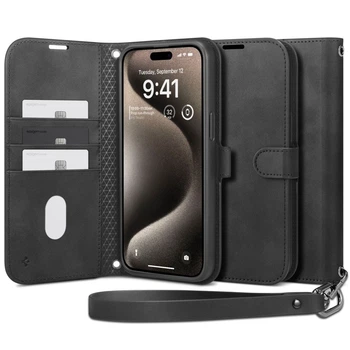Чехол-книжка Spigen Wallet S Pro для iPhone 15 Pro Max Black (ACS06605)