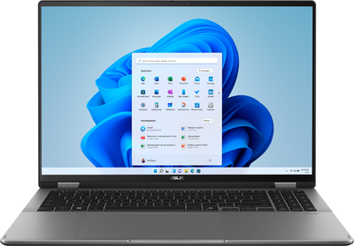 Ноутбук ASUS VivoBook 16 Flip TP3607SA-RJ033W (90NB1511-M001U0) Matte Gray