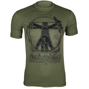 Футболка Kramatan Da Vinci Soldier Оливковый М