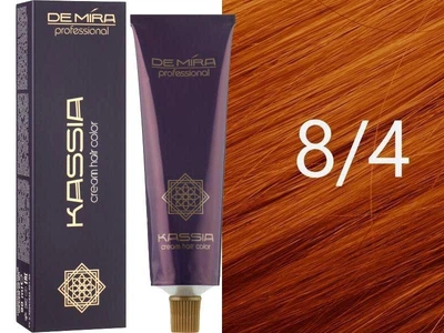 Крем-краска для волос 8/4 Светло-русый медный Demira Cream Hair Color Kassia 90 мл