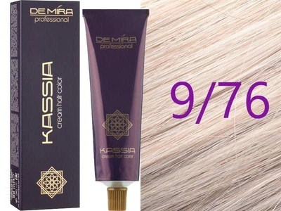 Крем-краска для волос 9/76 Коричнево-фиолетовый блонд Demira Cream Hair Color Kassia 90 мл