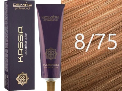 Крем-краска для волос 8/75 Светло-русый коричнево-красный Demira Cream Hair Color Kassia 90 мл