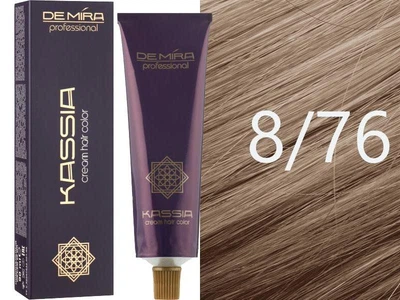 Крем-краска для волос 8/76 Светло-русый коричнево-фиолетовый Demira Cream Hair Color Kassia 90 мл