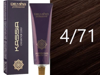 Крем-краска для волос 4/71 Шатен коричнево-пепельный Demira Cream Hair Color Kassia 90 мл