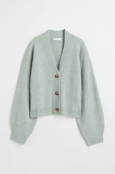 Жіночий кардиган H&M 211570-2 L(175/104) зелений (2115700005)