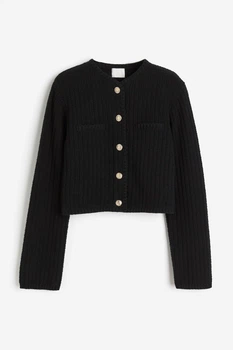 Жіночий кардиган H&M 210932-4 S(165/88) чорний (2109320003)