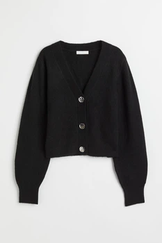 Жіночий кардиган H&M 207909-2 XS(160/80) чорний (2079090002)
