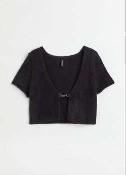 Жіночий кардиган H&M 712456-4 М(170/96) чорний (2000004941703)