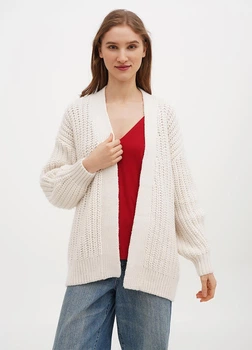 Жіночий кардиган H&M 710989-4 S(165/88) молочний (2000004917418)